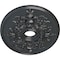 Ekena Millwork Alexa Ceiling Medallion (Canopies up to 5 5/8"), 30 3/4"W x 21 1/4"H x 3 7/8"ID x 1 5/8"P, Pewter CM21X30ALPES - alternate 3